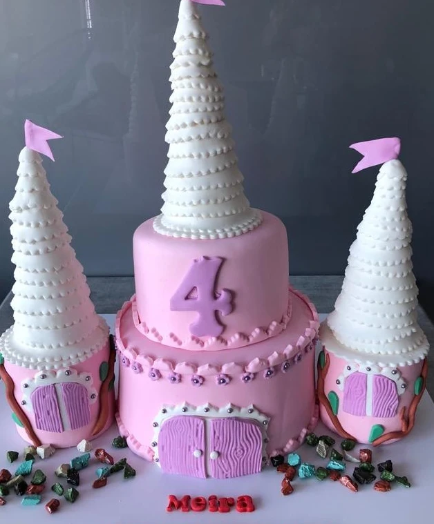 Disney Princess Castle Cake